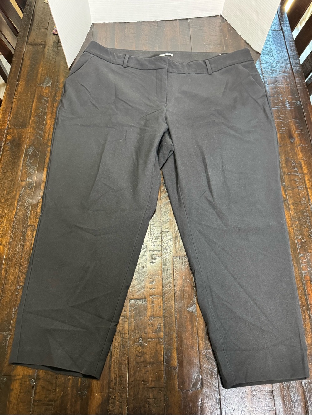 Lane Bryant Black Ankle Cropped Dress Pants